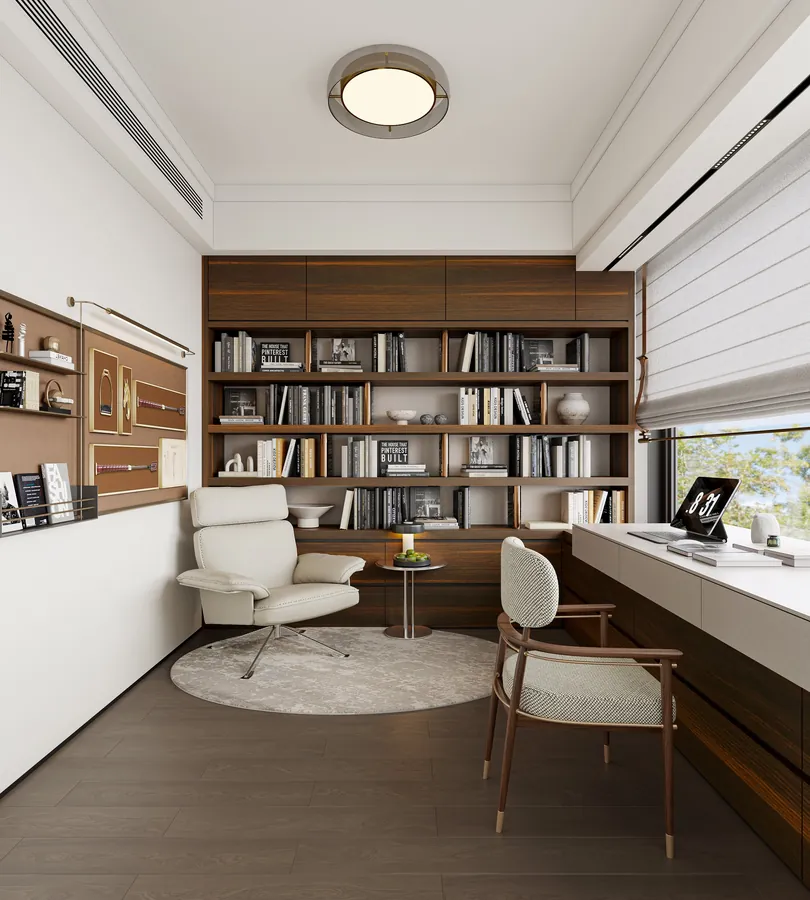Dark Contemporary Loft — Home Office