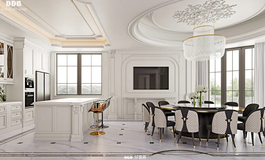 European Grand Manor — Dining Room