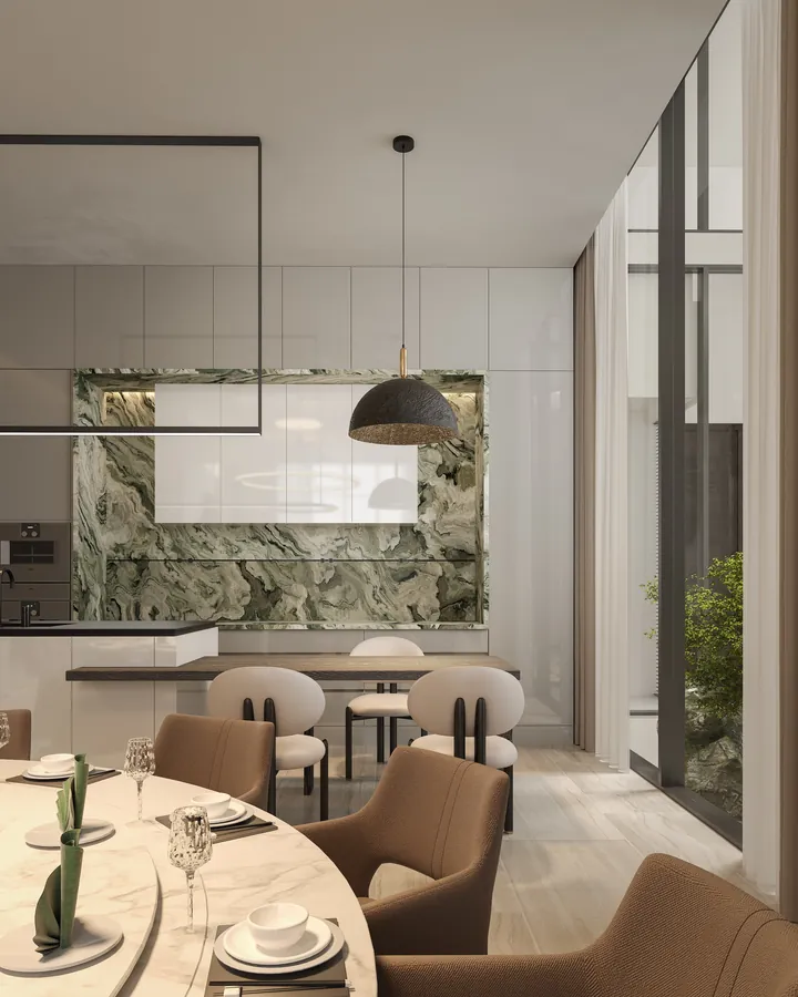 Minimalist Light House — Dining Room