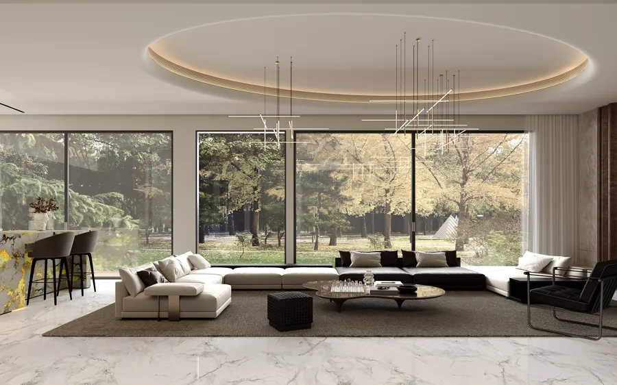 Warm Modern Villa — Lobby
